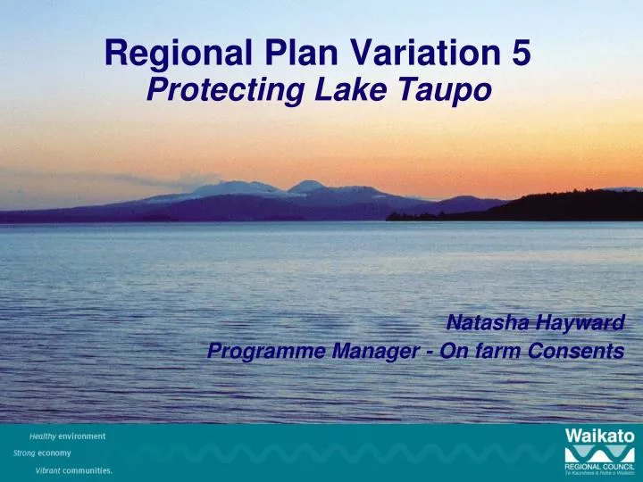 regional plan variation 5 protecting lake taupo