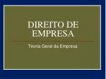DIREITO DE EMPRESA - slide 1