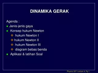 dinamika gerak