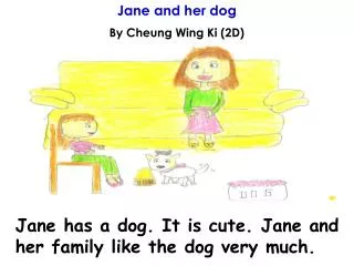 Jane and her dog By Cheung Wing Ki (2D)