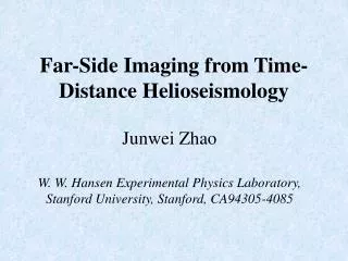 Far-Side Imaging from Time-Distance Helioseismology
