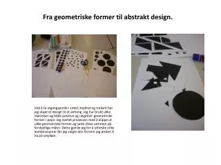 fra geometriske former til abstrakt design
