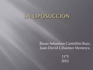 la liposucci n