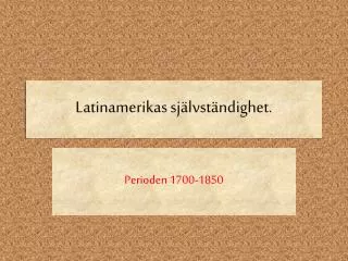 latinamerikas sj lvst ndighet