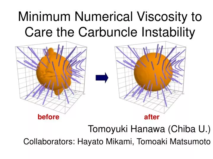 minimum numerical viscosity to care the carbuncle instability