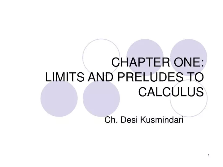 chapter one limits and preludes to calculus