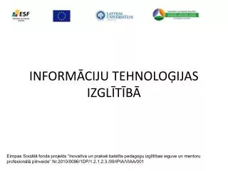 inform ciju tehnolo ijas izgl t b
