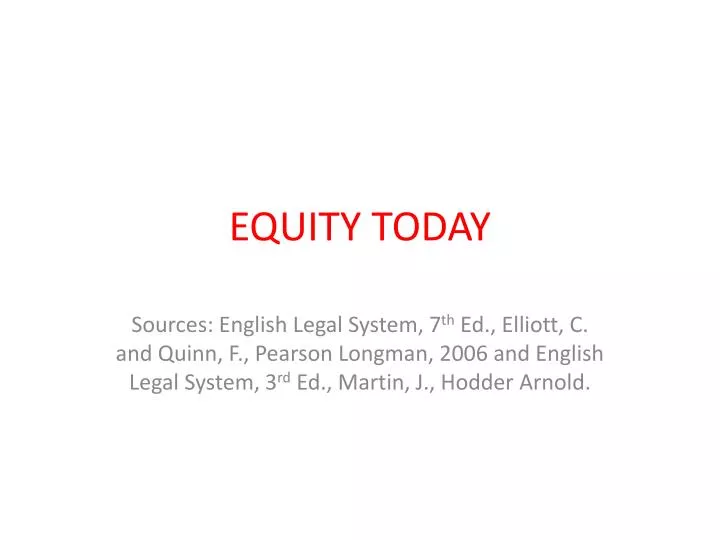 equity today