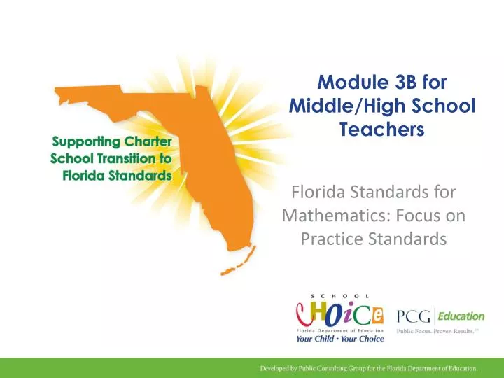 module 3b for middle high school teachers