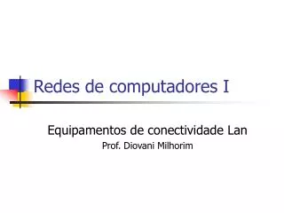 redes de computadores i