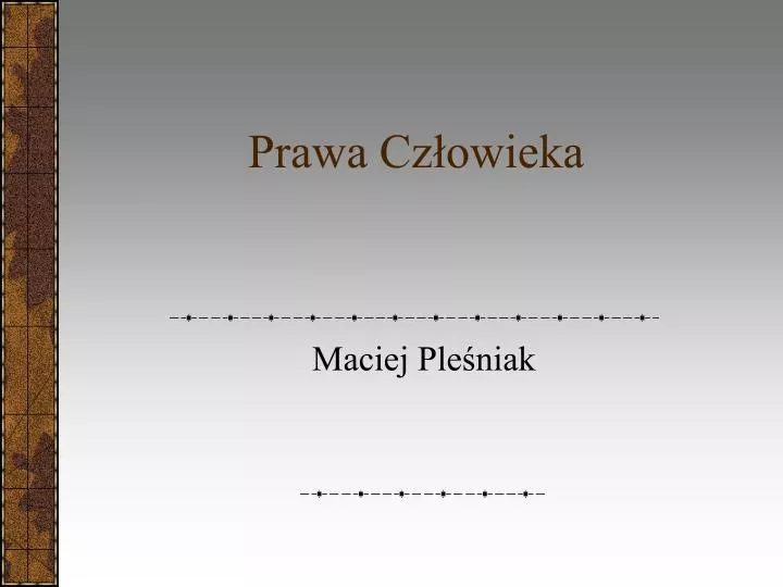 prawa cz owieka