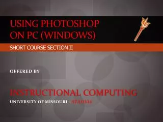 Using Photoshop on PC (Windows)