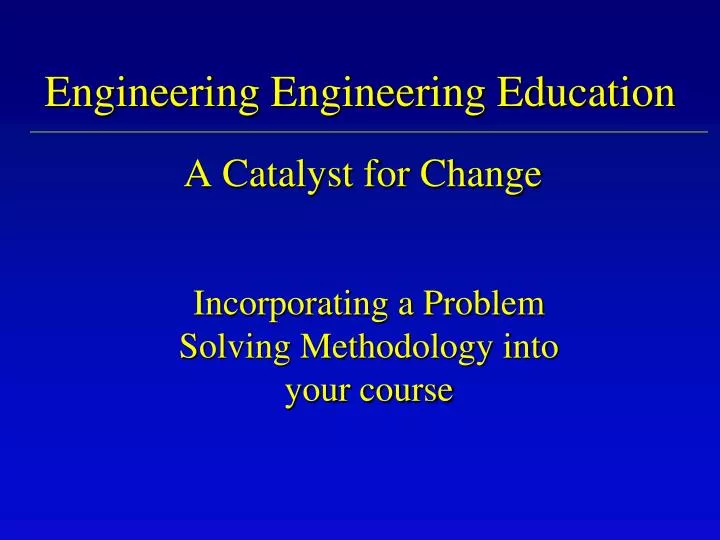 engineering engineering education