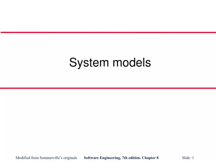 system models