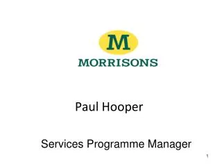 Paul Hooper Services Programme Manager