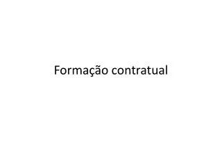 forma o contratual