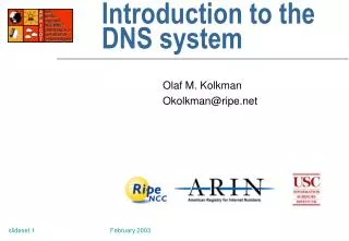 Introduction to the DNS system