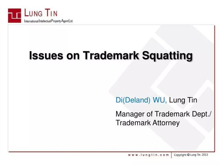 issues on trademark squatting