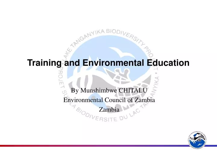 training and environmental education