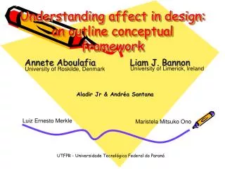understanding affect in design an outline conceptual framework