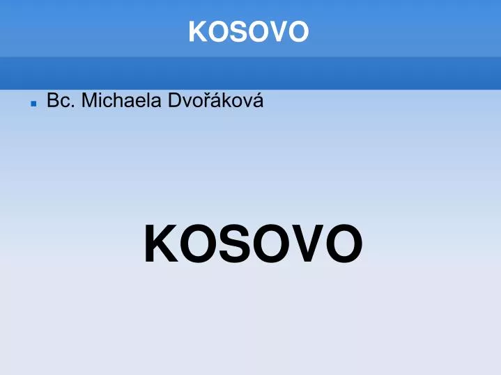 kosovo