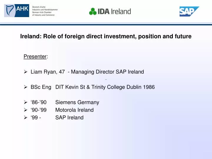 foreign direct investment in ireland