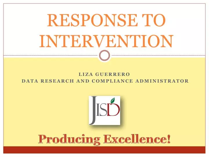 response to intervention