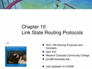 Chapter 10 Link State Routing Protocols