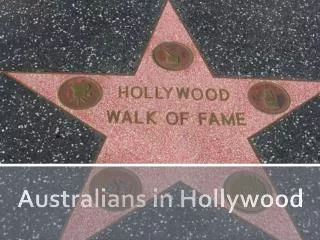 Australians in Hollywood