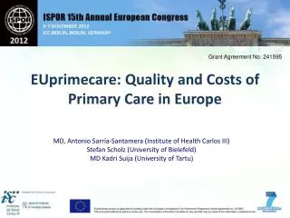 EUprimecare: Quality and Costs of Primary Care in Europe