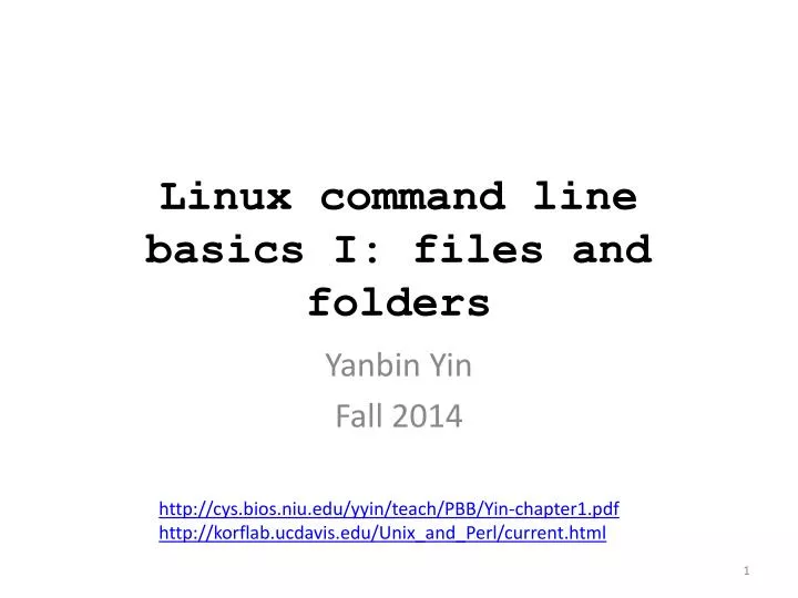 linux command line basics i files and folders
