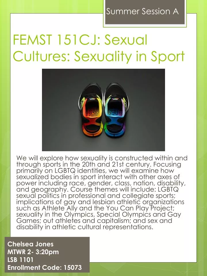 femst 151cj sexual cultures sexuality in sport