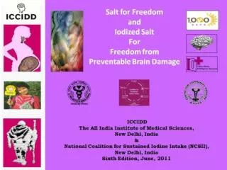 Edited by Dr. Chandrakant S. Pandav (AIIMS) Dr. M.A. Ansari ( Salt Commissioner)