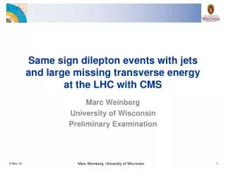 Same sign dilepton events with jets and large missing transverse energy at the LHC with CMS