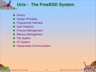 Unix - The FreeBSD System