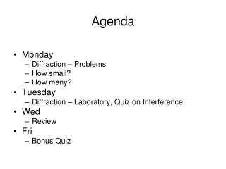 Agenda