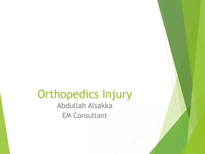 orthopedics injury