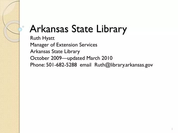 arkansas state library