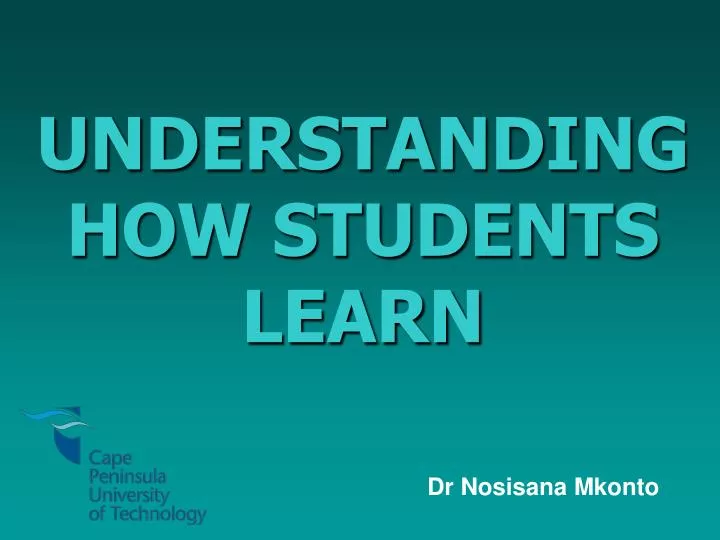 understanding how students learn