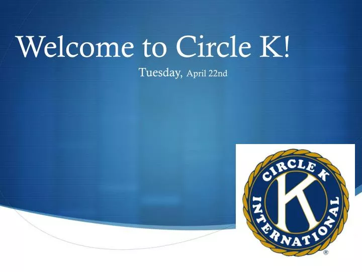 welcome to circle k