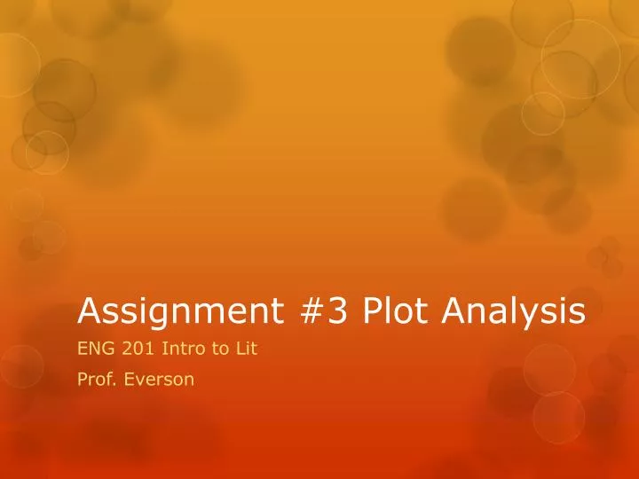 assignment 3 plot analysis
