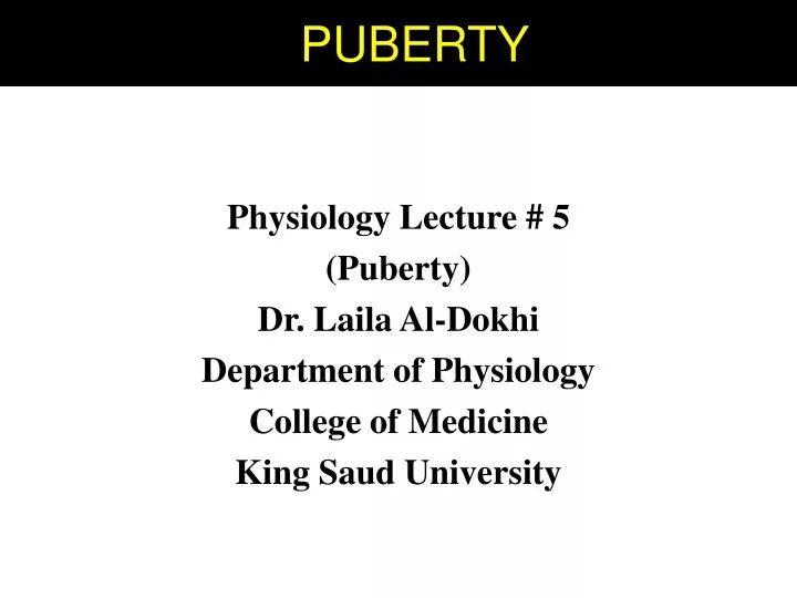 p puberty