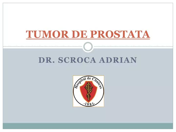 tumor de prostata