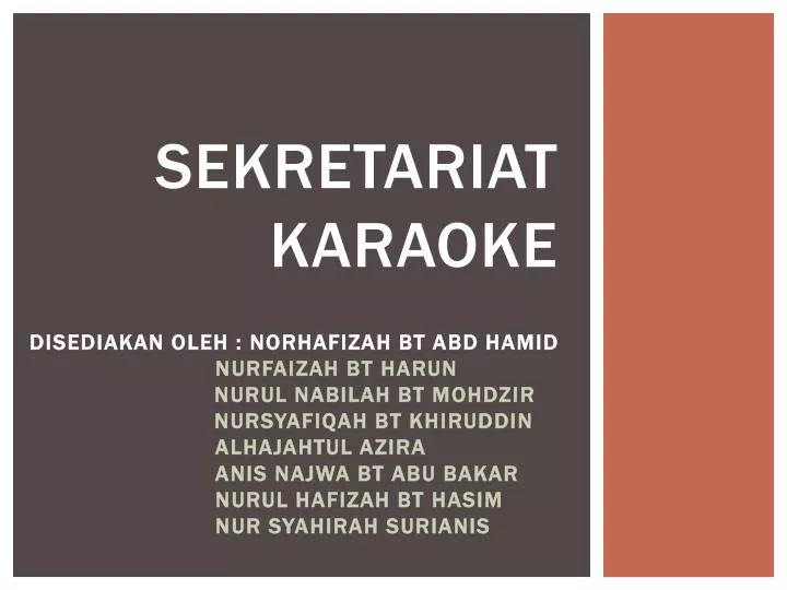 sekretariat karaoke