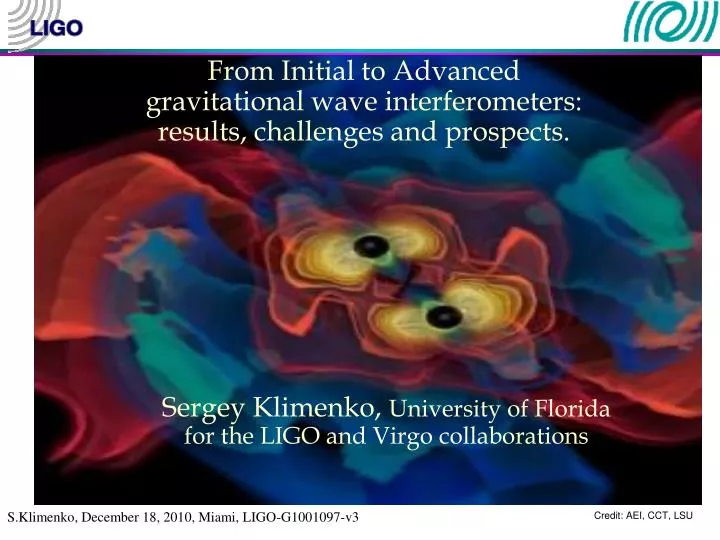 from initial to advanced gravitational wave interferometers results challenges and prospects