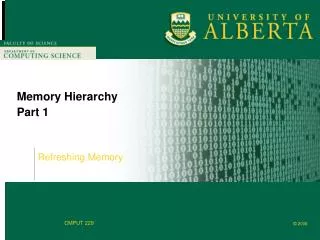 Memory Hierarchy Part 1