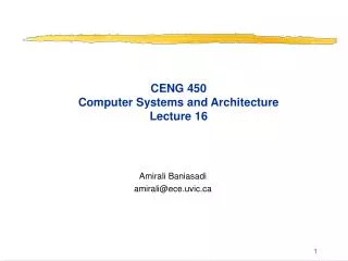 ceng 450 computer systems and architecture lecture 16