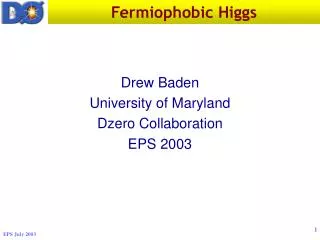 fermiophobic higgs