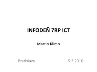 INFODE? 7RP ICT
