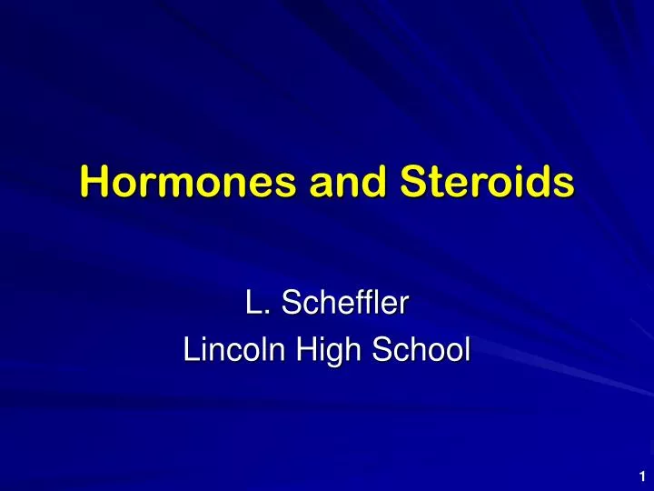 hormones and steroids